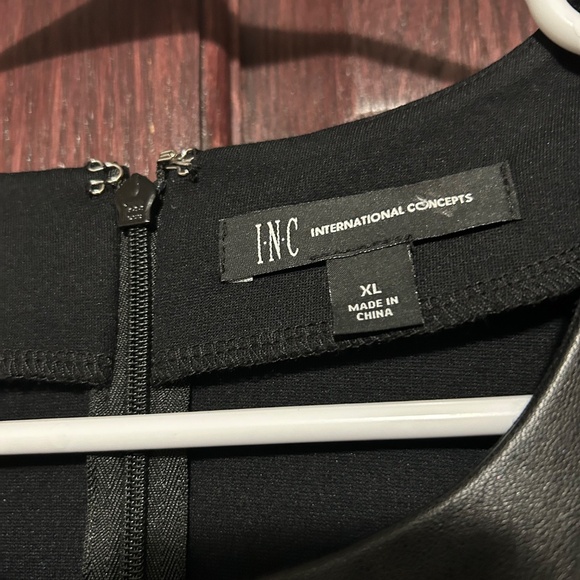 INC Faux Leather Studded Top - Picture 3 of 4